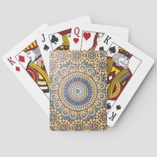 Jeu De Cartes Motif de carreaux géométriques, Maroc