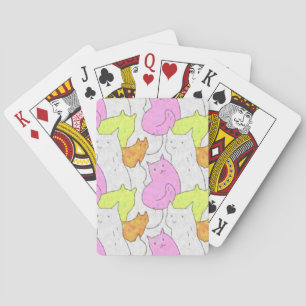 Jeu De Cartes Motif de chatons à l'aquarelle mignons