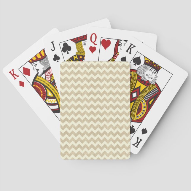 Jeu De Cartes Motif de Chevron (dos)