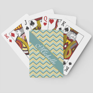 Jeu De Cartes Motif de Chevron de parties scintillantes de