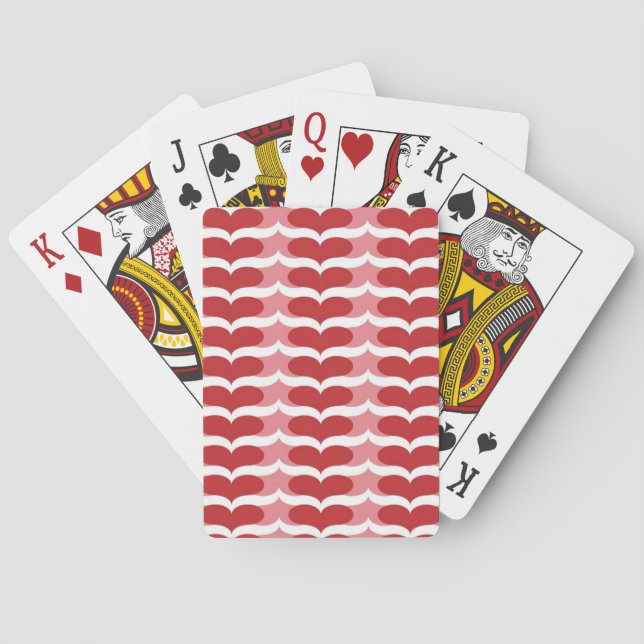Jeu De Cartes Motif de coeur (dos)