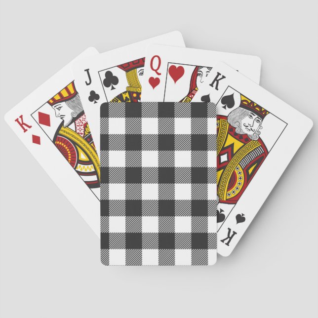 Jeu De Cartes Motif de contrôle du bison noir (dos)