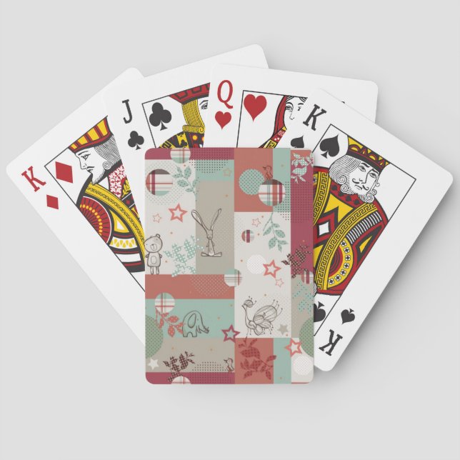 Jeu De Cartes Motif de courtepointe bébé 2 (dos)