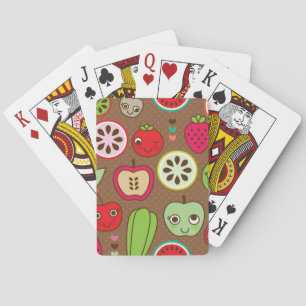 Jeu De Cartes Motif de cuisine de fruit
