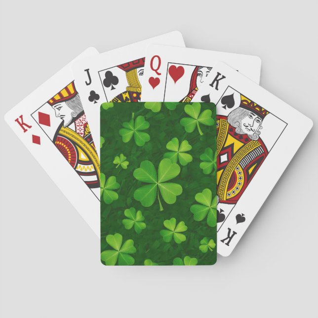 Jeu De Cartes Motif de fermeture à quatre feuilles (dos)