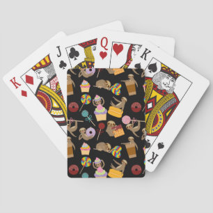 Jeu De Cartes Motif de festins de bonbon à paresse