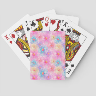 Jeu De Cartes Motif de fleurs