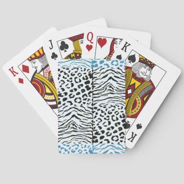 Jeu De Cartes Motif de fourrure animale sauvage (dos)