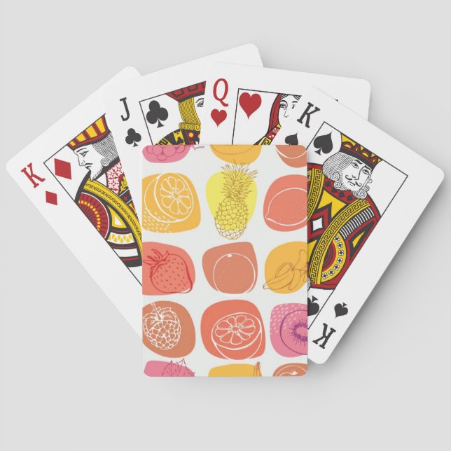 Jeu De Cartes Motif de fruit (dos)