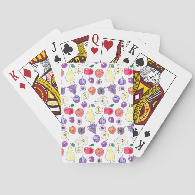 Jeu De Cartes Motif de fruits (dos)