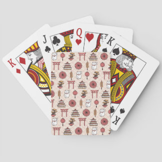 Jeu De Cartes Motif de Japonais