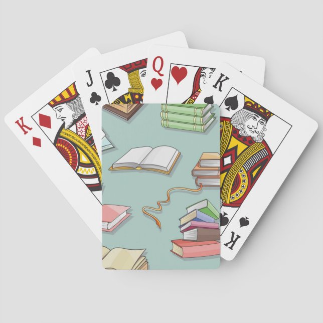 Jeu De Cartes Motif de livre (dos)