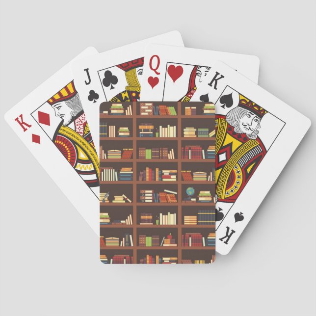 Jeu De Cartes Motif de livre (dos)