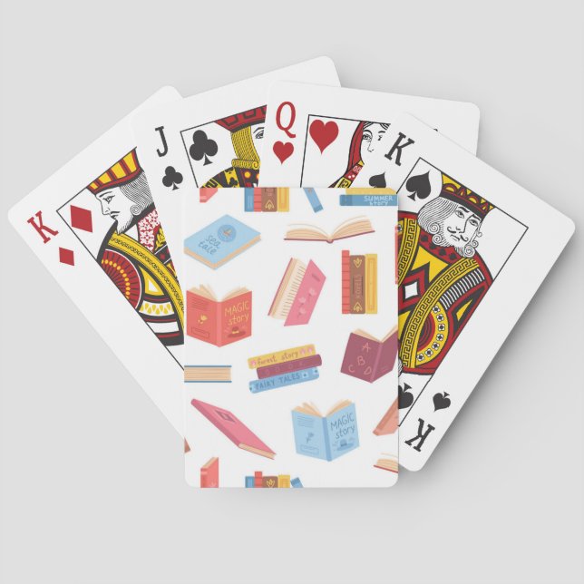 Jeu De Cartes Motif de livre (dos)