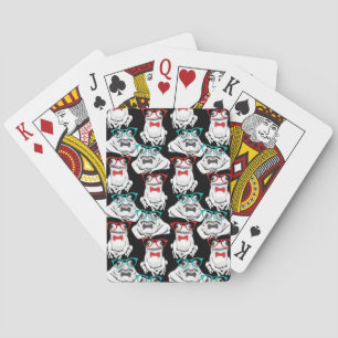 Jeu De Cartes Motif de lunettes de grenouille