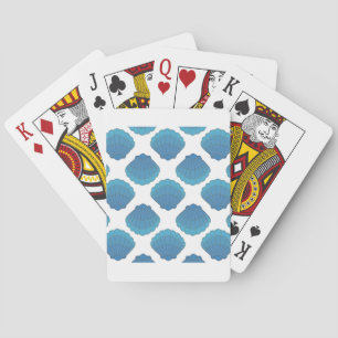 Jeu De Cartes Motif de mosaïque Blue Seashell
