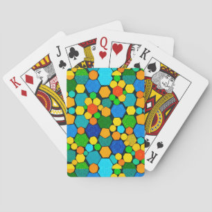 Jeu De Cartes Motif de mosaïque géométrique abstraite