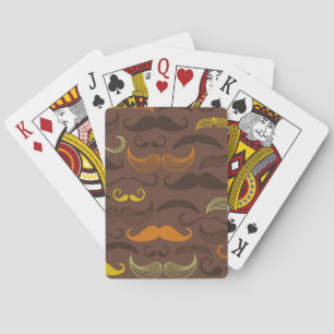 Jeu De Cartes Motif de moustache, rétro style 5