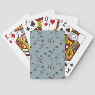 Jeu De Cartes Motif de notes musicales