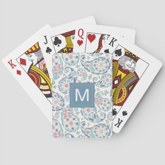 Jeu De Cartes Motif de Paisley (dos)