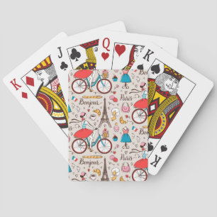 Jeu De Cartes Motif de Paris France
