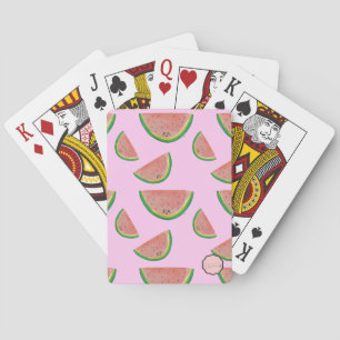 Jeu De Cartes Motif de pastèque Kawaii