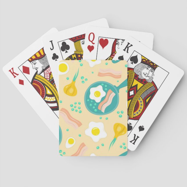 Jeu De Cartes Motif de petit déjeuner (dos)