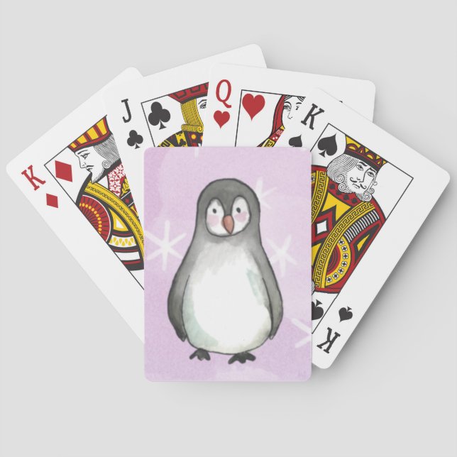 Jeu De Cartes Motif de pingouin (dos)