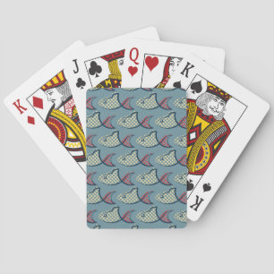Jeu De Cartes Motif de poissons de point de polka
