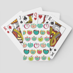 Jeu De Cartes Motif de pomme mignon