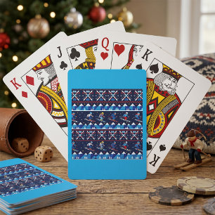 Jeu De Cartes Motif de ski de Noël laid pour les Fêtes