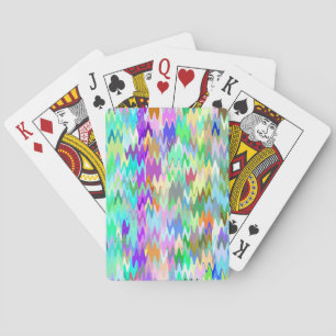 Jeu De Cartes Motif de vague de mosaïque abstraite #5