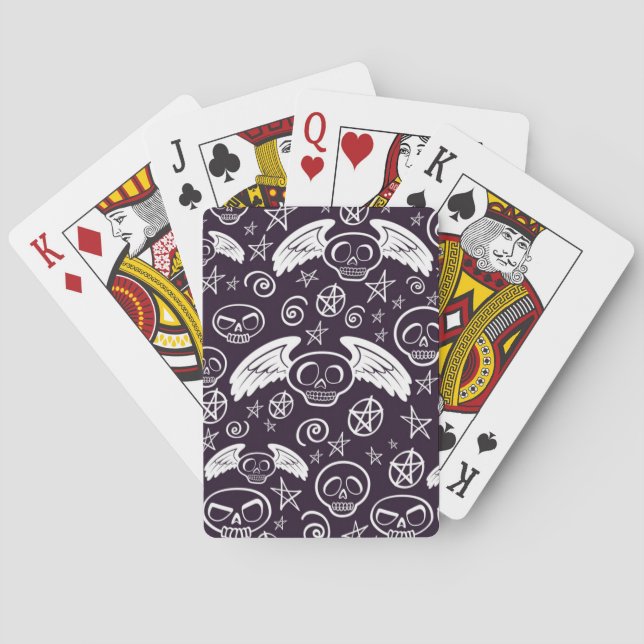 Jeu De Cartes Motif de "vaudou" (dos)