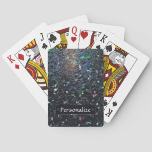 Jeu De Cartes Motif de verre teinté abstrait iridescent personna