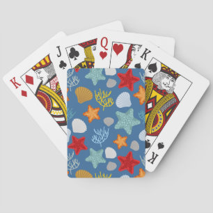Jeu De Cartes Motif de vie sous-marin