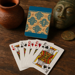 Jeu De Cartes Motif de visage ethnique africain Masque tribal