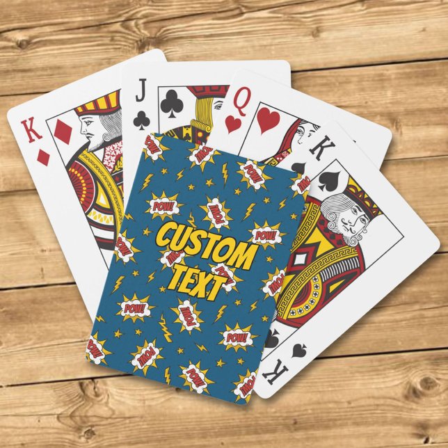 Jeu De Cartes Motif d'effet sonore de bande dessinée (Créateur téléchargé)