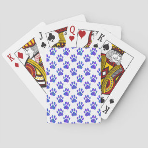 Jeu De Cartes Motif d'empreinte de patte cosmique