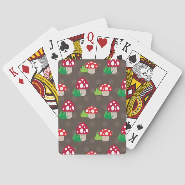 Jeu De Cartes motif d'enfants de champignon (dos)