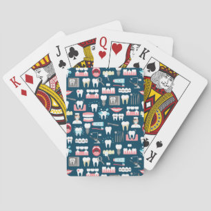 Jeu De Cartes Motif dentaire de bureau de clinique