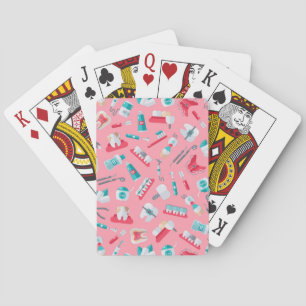 Jeu De Cartes Motif dentaire rose
