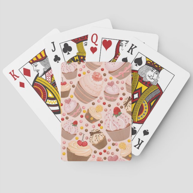 Jeu De Cartes Motif des petits gâteaux de célébration (dos)