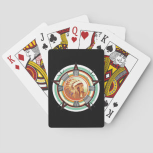 Jeu De Cartes Motif d'essai indien personnalisable