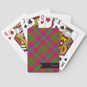 Jeu De Cartes Motif d'héritage écossais de Glasgow Tartan