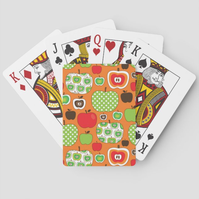Jeu De Cartes Motif d'illustration de pomme mignonne (dos)