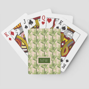 Jeu De Cartes Motif d'intérieur de palmier de l'oasis   du