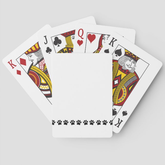 Jeu De Cartes Motif Dog Paw (dos)