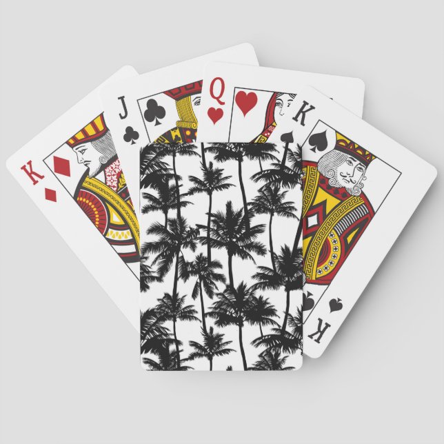 Jeu De Cartes Motif d'ombre Palm Tree (dos)