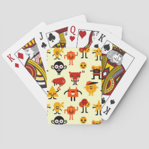 Jeu De Cartes Motif drôle de monstres
