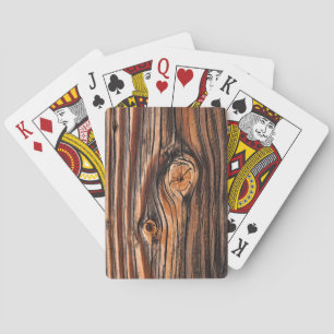 Jeu De Cartes Motif du grain de bois